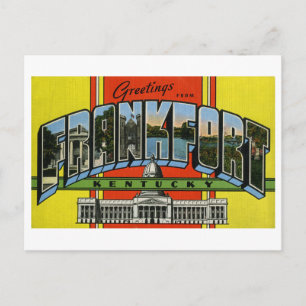 Vintage Grüße aus Frankfort, Kentucky Postkarte
