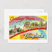 Vintage Grüße aus Harrisonburg, Virginia Postkarte (Vorne/Hinten)