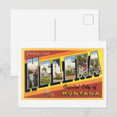 Vintage Grüße aus Helena, Montana Postkarte (Vorne/Hinten)