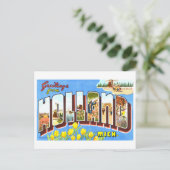 Vintage Grüße aus Holland, Michigan, Postkarte (Stehend Vorderseite)