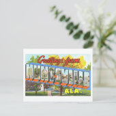 Vintage Grüße aus Huntsville, Alabama Postkarte (Stehend Vorderseite)