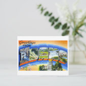 Vintage Grüße aus Idaho Postkarte (Stehend Vorderseite)