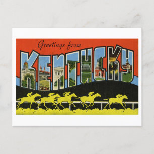 Vintage Grüße aus Kentucky Postkarte