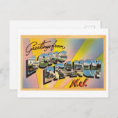 Vintage Grüße aus Long Branch, New Jersey Postkarte (Vorne/Hinten)