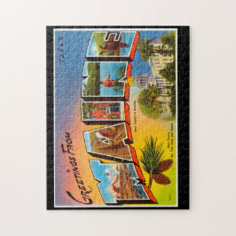 Vintage Grüße aus Maine Postcard Souvenir Puzzle