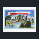 Vintage Grüße aus Maryland Postkarte<br><div class="desc">Diese Postkarte ist eine Reproduktion eines Vintagen großen Briefes "Grüße von" Postkarte aus Maryland.</div>