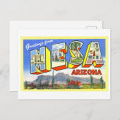 Vintage Grüße aus Mesa, Arizona, Postkarte (Vorne/Hinten)