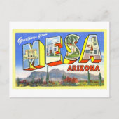 Vintage Grüße aus Mesa, Arizona, Postkarte (Vorderseite)