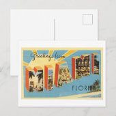 Vintage Grüße aus Miami, Florida Postkarte (Vorne/Hinten)