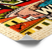 Vintage Grüße aus Neapel Poster (Ecke)