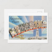 Vintage Grüße aus Nebraska Postkarte (Vorne/Hinten)