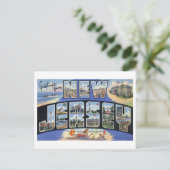 Vintage Grüße aus New Jersey Postkarte (Stehend Vorderseite)