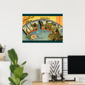 Vintage Grüße aus New York Poster (Heimbüro)