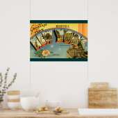 Vintage Grüße aus New York Poster (Küche)
