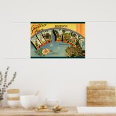 Vintage Grüße aus New York Poster (Küche)