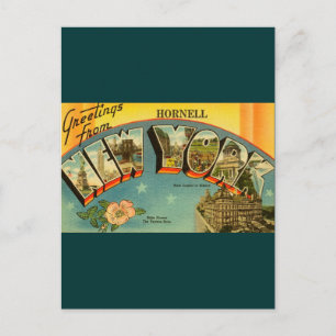 Vintage Grüße aus New York Postkarte