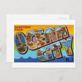 Vintage Grüße aus Ocean City, New Jersey Postkarte (Vorne/Hinten)