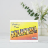 Vintage Grüße aus Oklahoma Postkarte (Stehend Vorderseite)