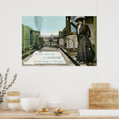 Vintage Grüße aus Ostende Poster (Küche)