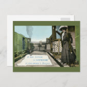 Vintage Grüße aus Ostende Postkarte (Vorne/Hinten)