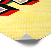 Vintage Grüße aus Palermo Poster (Ecke)