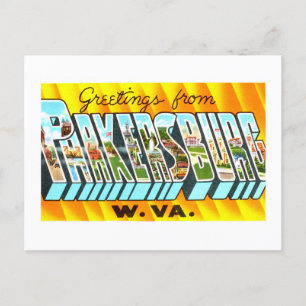 Vintage Grüße aus Parkersburg, West Virginia, Postkarte