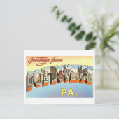 Vintage Grüße aus Pottsville, Pennsylvania Postkarte (Stehend Vorderseite)