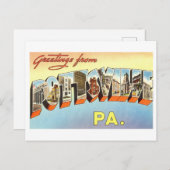 Vintage Grüße aus Pottsville, Pennsylvania Postkarte (Vorne/Hinten)