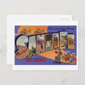 Vintage Grüße aus Santa Fe, New Mexico Postkarte (Vorne/Hinten)