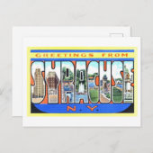 Vintage Grüße aus Syrakus, New York Postkarte (Vorne/Hinten)