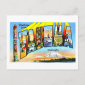 Vintage Grüße aus Tacoma, Washington, Postkarte (Vorderseite)