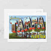 Vintage Grüße aus Tampa, Florida Postkarte (Vorne/Hinten)