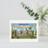 Vintage Grüße aus Tennessee Postkarte (Stehend Vorderseite)