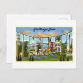 Vintage Grüße aus Tennessee Postkarte (Vorne/Hinten)