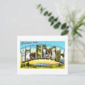 Vintage Grüße aus Tennessee Postkarte (Stehend Vorderseite)