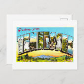 Vintage Grüße aus Tennessee Postkarte (Vorne/Hinten)