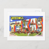 Vintage Grüße aus Texas Postkarte (Vorne/Hinten)