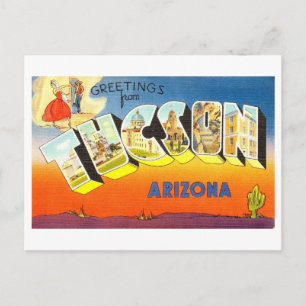 Vintage Grüße aus Tucson, Arizona Postkarte