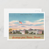 Vintage Grüße aus Venedig, Florida Postkarte (Vorne/Hinten)