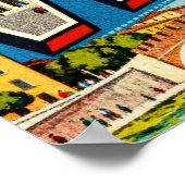 Vintage Grüße aus Verona Poster (Ecke)