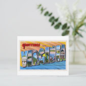 Vintage Grüße aus Virginia Postkarte (Stehend Vorderseite)