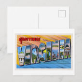 Vintage Grüße aus Virginia Postkarte (Vorne/Hinten)