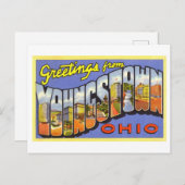 Vintage Grüße aus Youngstown, Ohio Postkarte (Vorne/Hinten)
