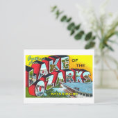 Vintage Grüße: Ozarksee, Missouri Postkarte (Stehend Vorderseite)