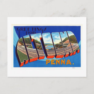 Vintage Grüße von Altoona Pennsylvania Travel Postkarte