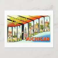 Vintage Grüße von Ann Arbor, Michigan,