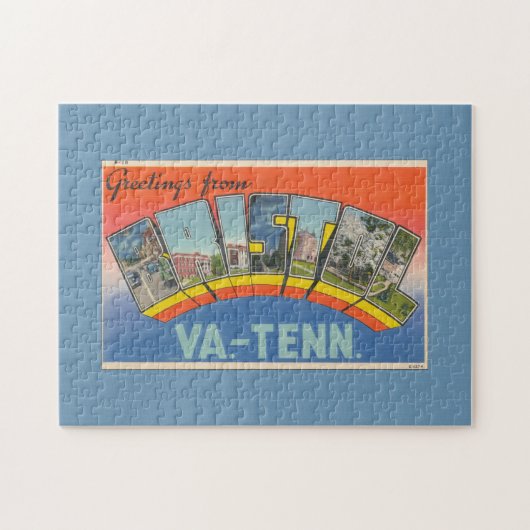 Vintage Grüße von Bristol Postcard Puzzle (Horizontal)