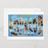 Vintage Grüße von Cape Cod, Massachusetts Postkarte (Vorne/Hinten)