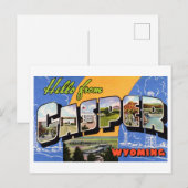 Vintage Grüße von Casper, Wyoming Postkarte (Vorne/Hinten)