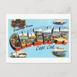 Vintage Grüße von Chatham, Massachusetts Postkarte